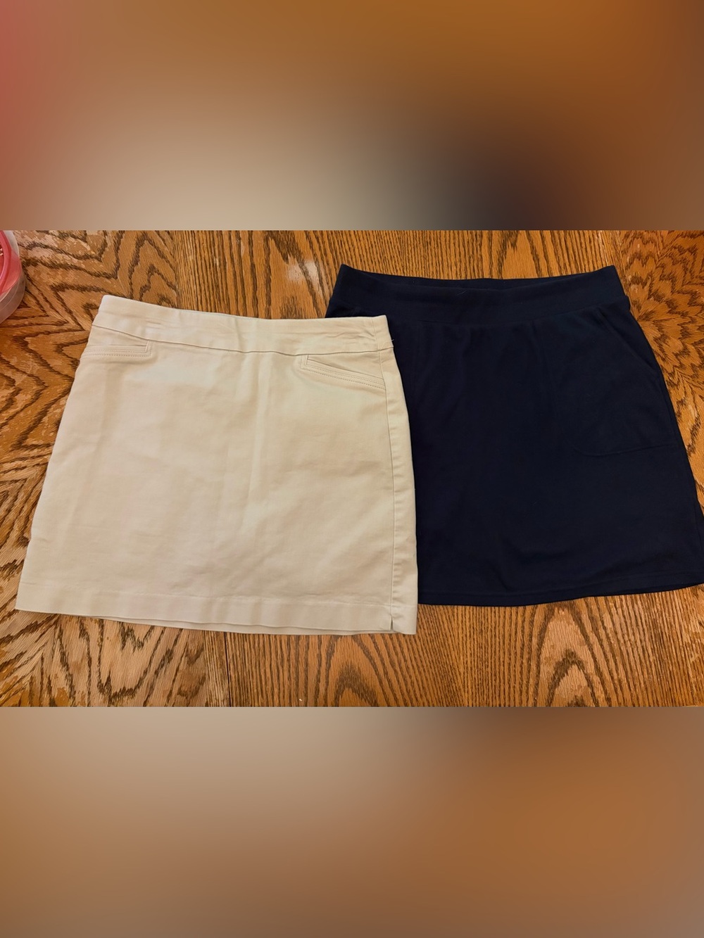 Croft & Barrow Skort Bundle Khaki & Navy Blue Women’s Size 10 (M)